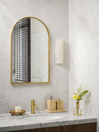 Fluted Alabaster Wall Light - Arrielight