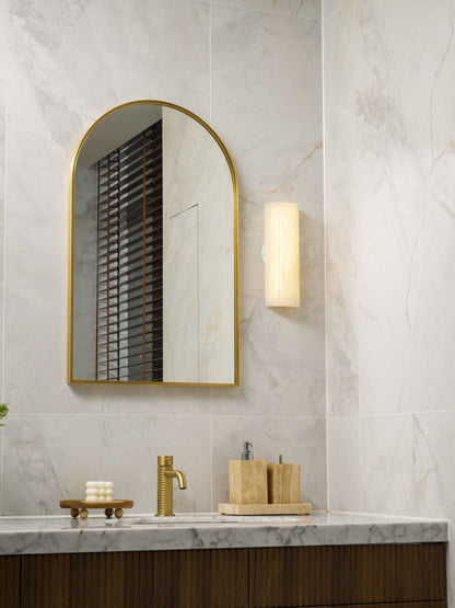Fluted Alabaster Wall Light - Arrielight