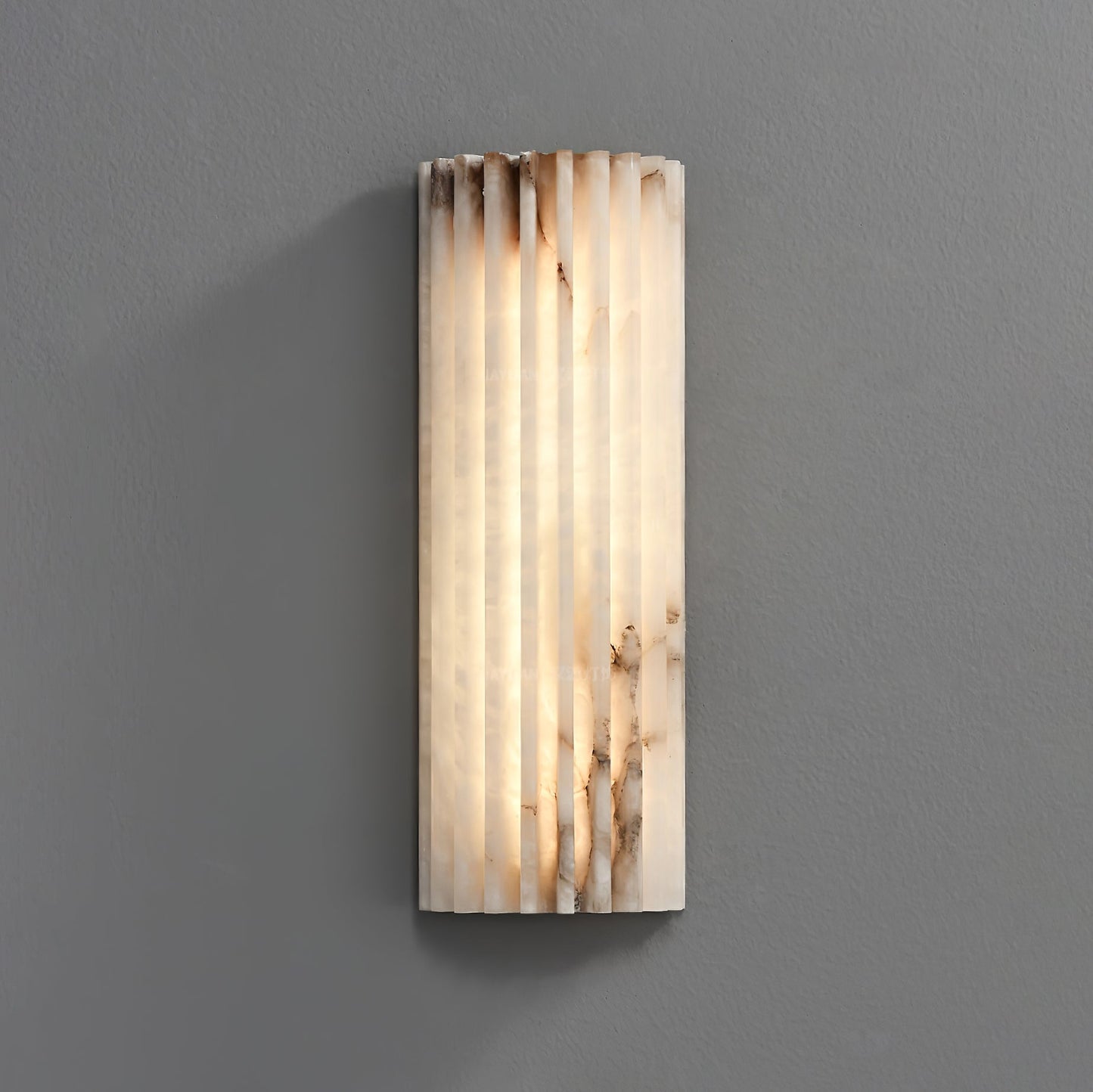 Fluted Alabaster Wall Light - Arrielight