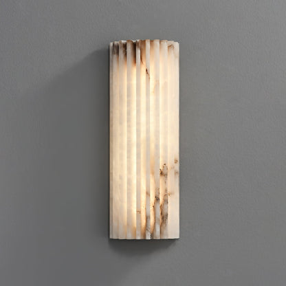 Fluted Alabaster Wall Light - Arrielight