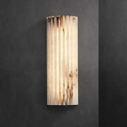 Fluted Alabaster Wall Light - Arrielight