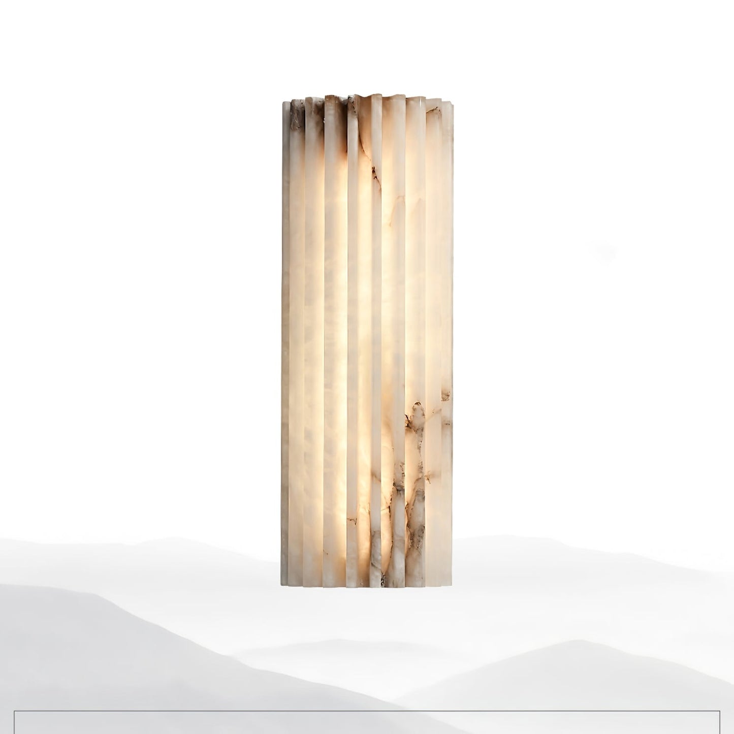 Fluted Alabaster Wall Light - Arrielight