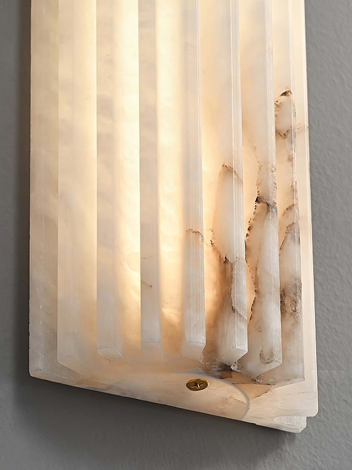 Fluted Alabaster Wall Light - Arrielight