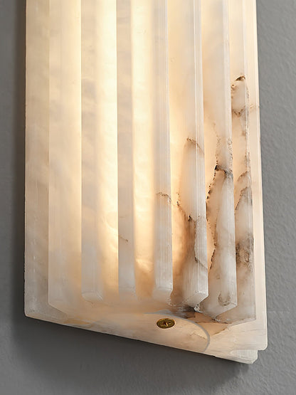 Fluted Alabaster Wall Light - Arrielight