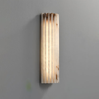 Fluted Alabaster Wall Light - Arrielight