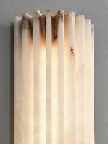 Fluted Alabaster Wall Light - Arrielight