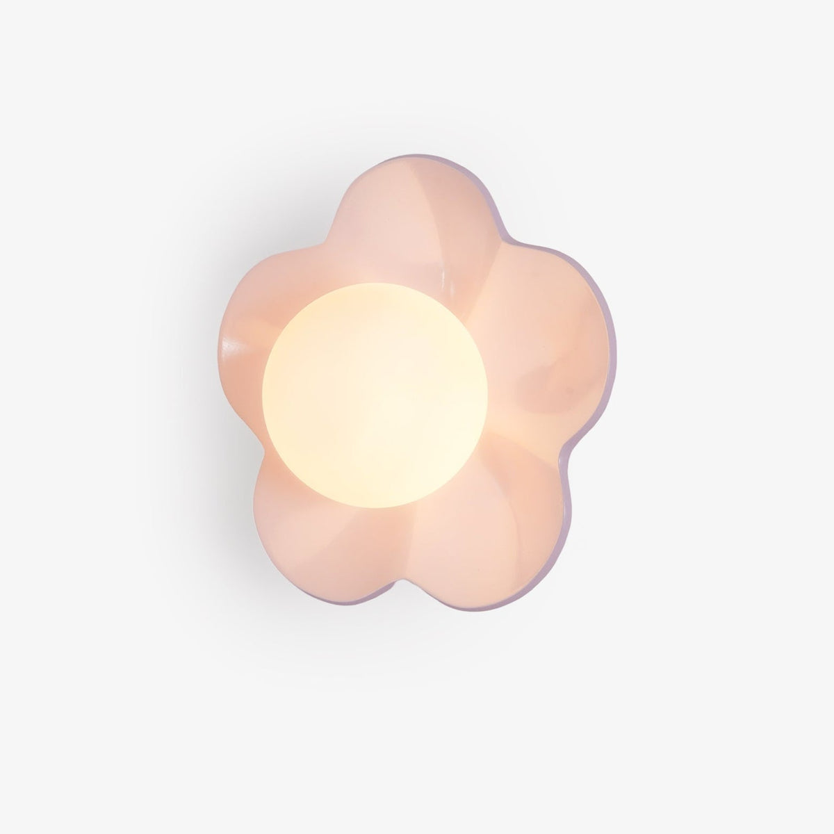 Flower Wall Light with Opal Glass Globe Shade - Arrielight