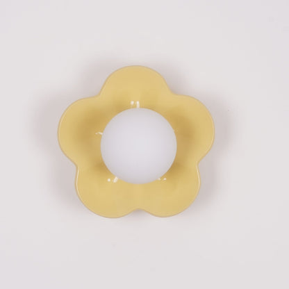 Flower Wall Light with Opal Glass Globe Shade - Arrielight