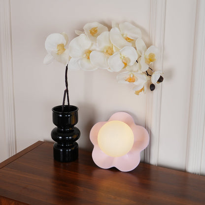 Flower Wall Light with Opal Glass Globe Shade - Arrielight