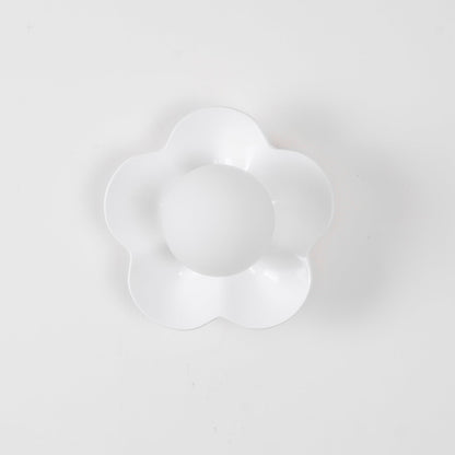 Flower Wall Light with Opal Glass Globe Shade - Arrielight