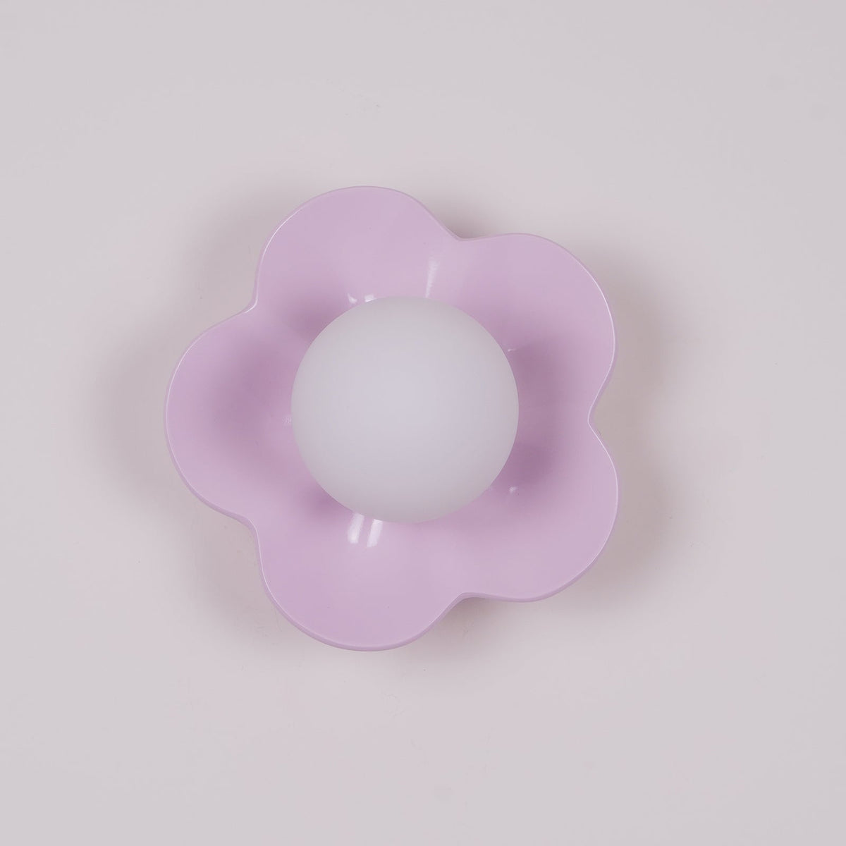 Flower Wall Light with Opal Glass Globe Shade - Arrielight