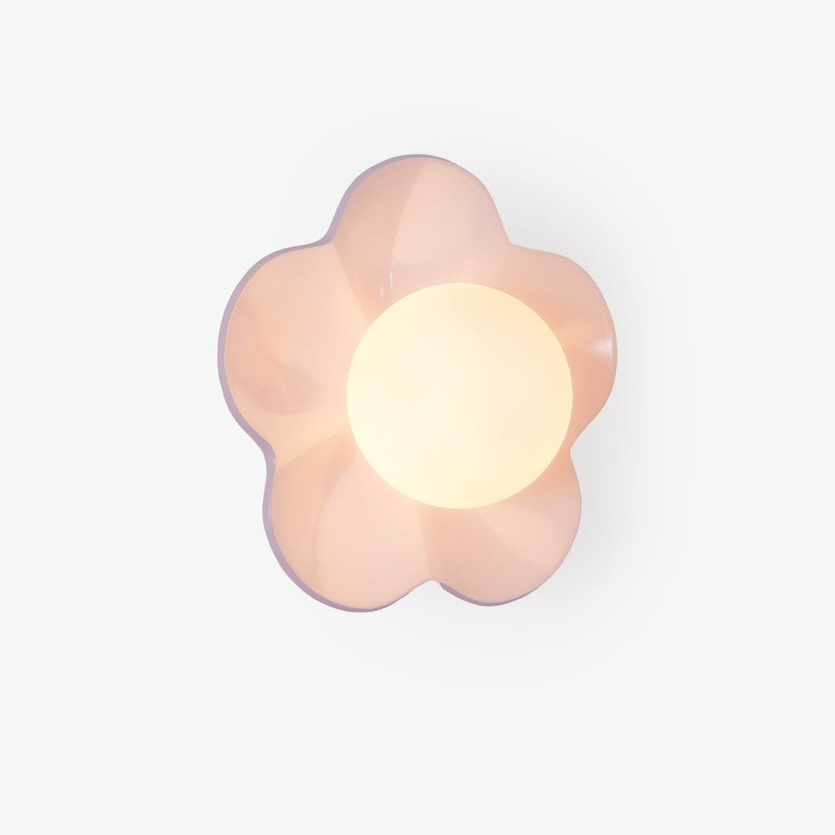 Flower Wall Light with Opal Glass Globe Shade - Arrielight