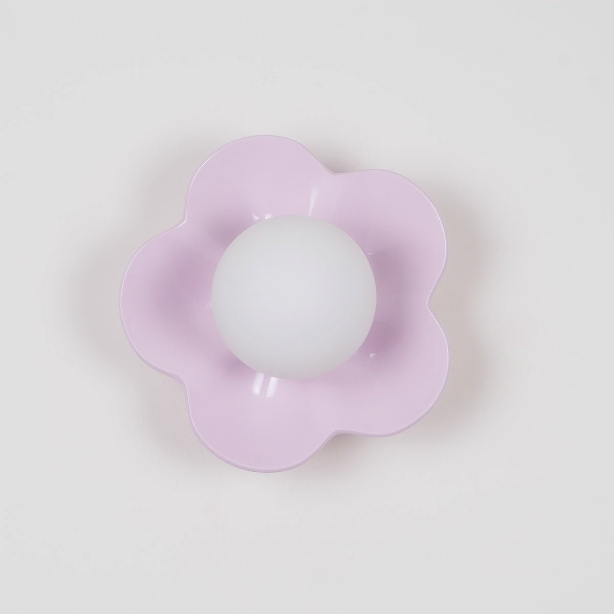 Flower Wall Light with Opal Glass Globe Shade - Arrielight