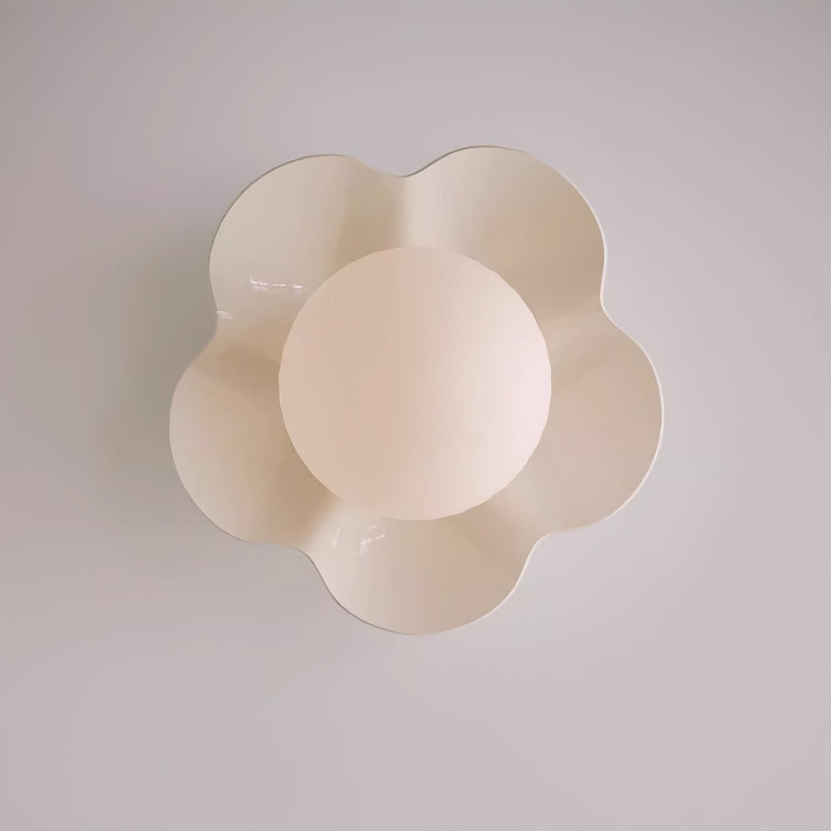 Flower Wall Light with Opal Glass Globe Shade - Arrielight