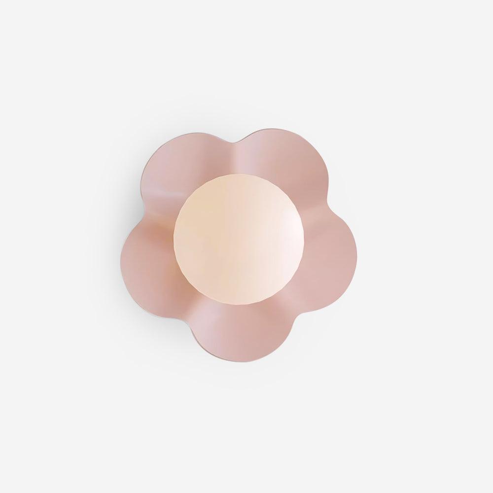 Flower Wall Light with Opal Glass Globe Shade - Arrielight