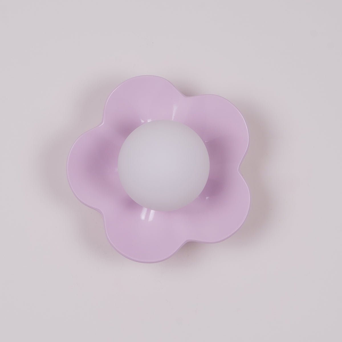 Flower Wall Light with Opal Glass Globe Shade - Arrielight