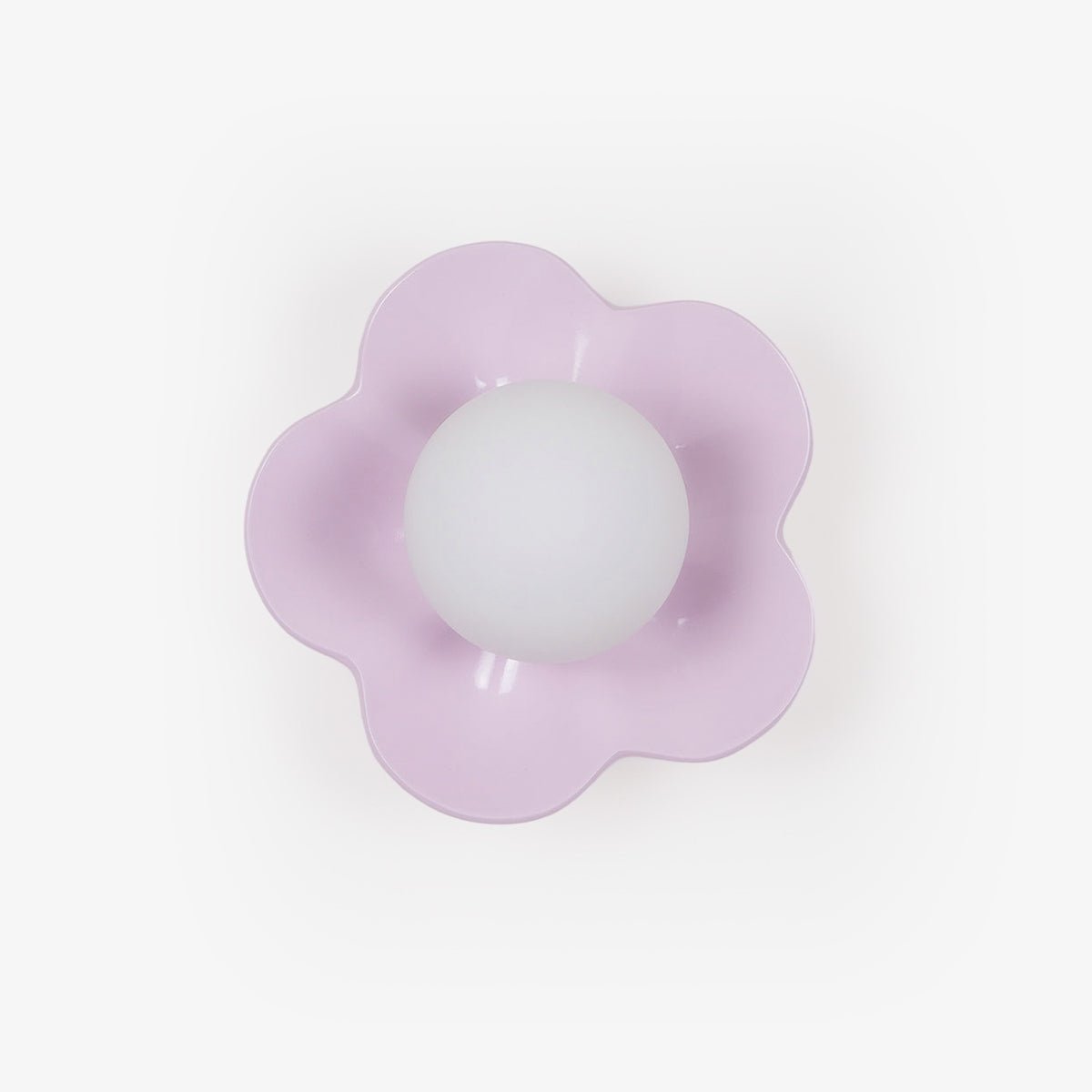 Flower Wall Light with Opal Glass Globe Shade - Arrielight