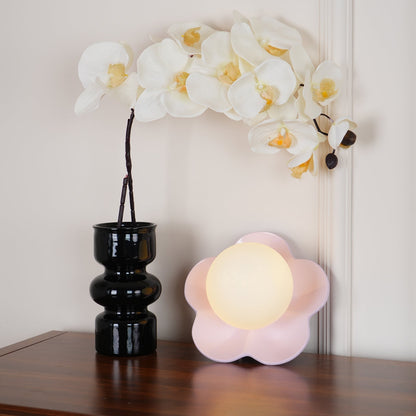 Flower Wall Light with Opal Glass Globe Shade - Arrielight