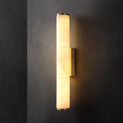 Modern LED Wall Light with Alabaster-Effect Shade – Elegant Design for Bedroom & Living Room