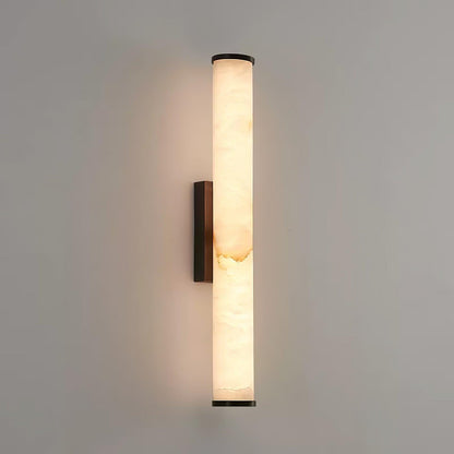 Modern LED Wall Light with Alabaster-Effect Shade – Elegant Design for Bedroom & Living Room