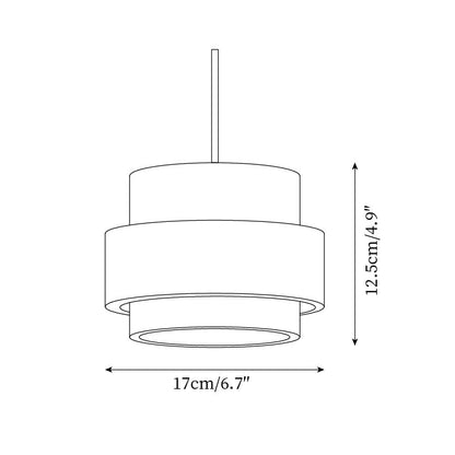 Travertine and Walnut Wood Ceiling Pendant Light - Arrielight