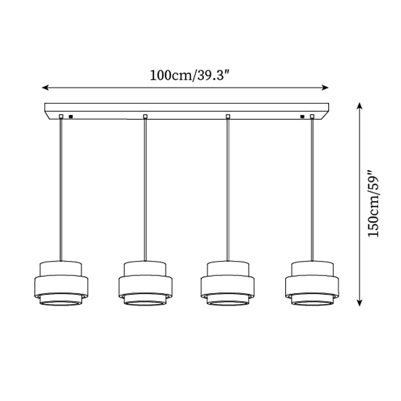 Travertine and Walnut Wood Ceiling Pendant Light - Arrielight