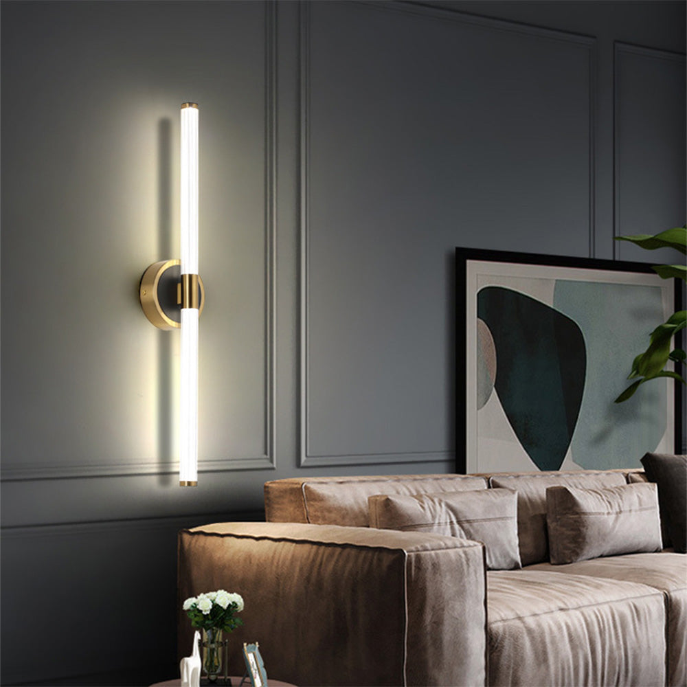 Ribbed Acrylic Linear LED Wall Light - Arrielight