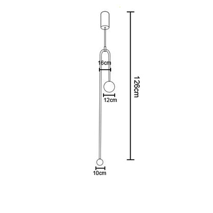 Minimalist LED Pendant Light with Spherical Shades