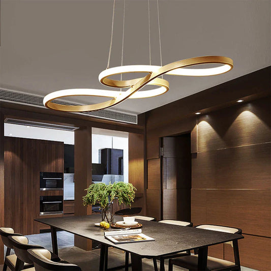 LED Pendant Chandelier in the Shape of Musical Notes – Creative Modern Ceiling Lighting