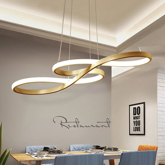 LED Pendant Chandelier in the Shape of Musical Notes – Creative Modern Ceiling Lighting