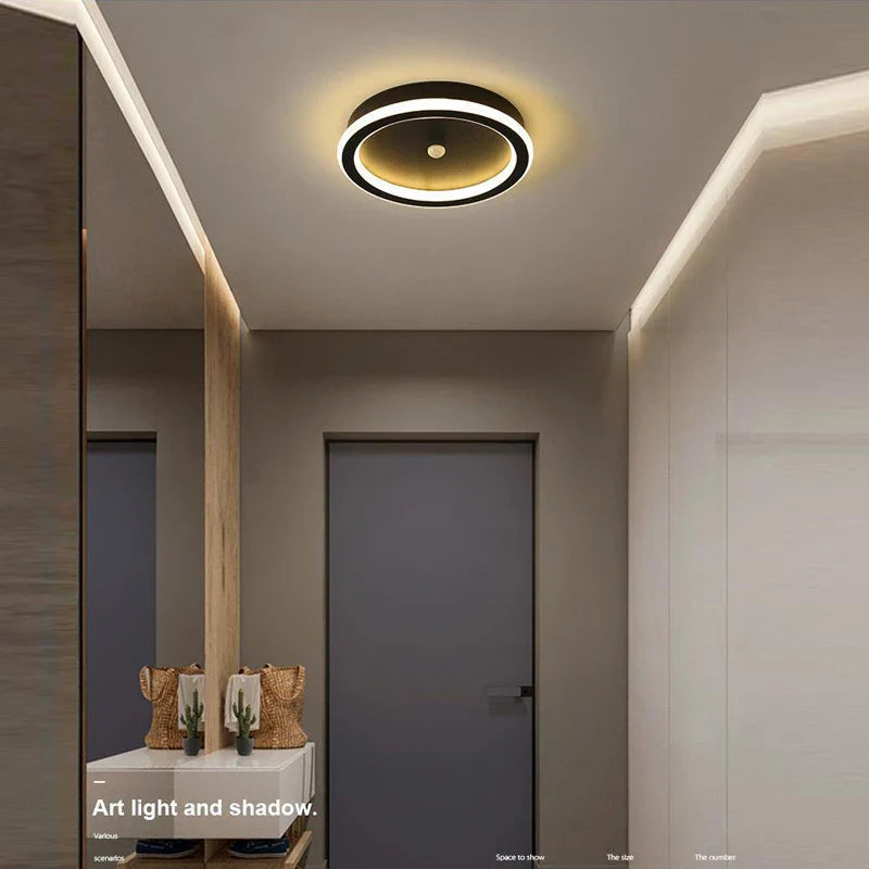 Modern LED Ceiling Light with Geometric Shape