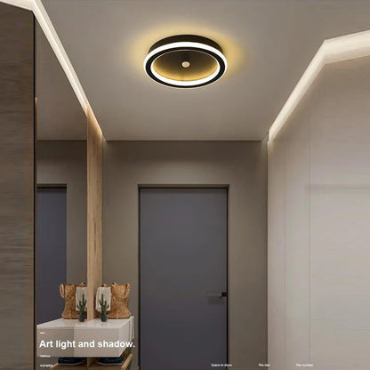 Modern LED Ceiling Light with Geometric Shape