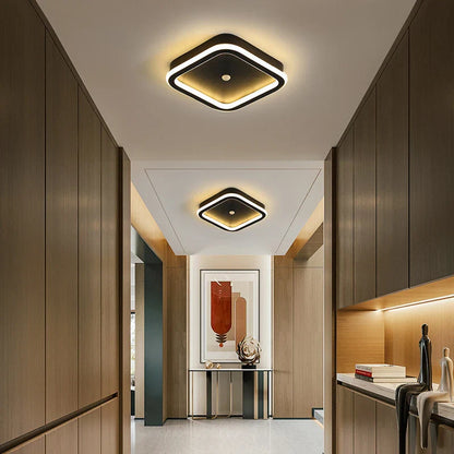 Modern LED Ceiling Light with Geometric Shape