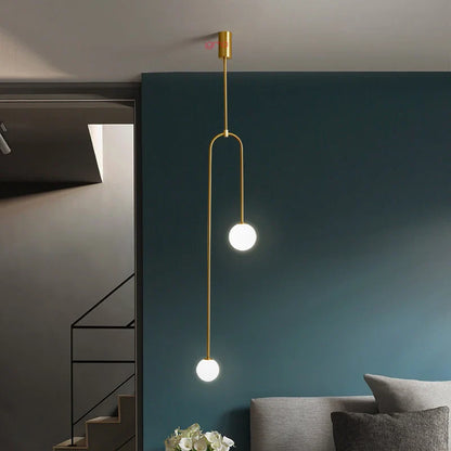 Minimalist LED Pendant Light with Spherical Shades