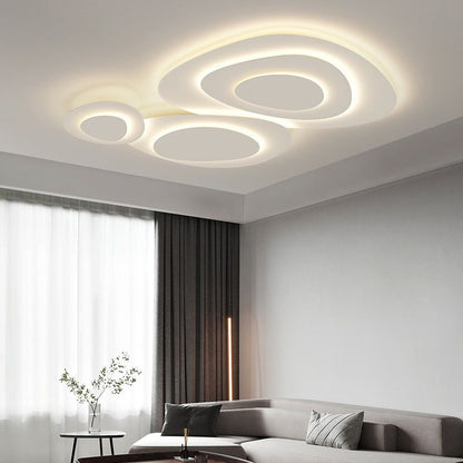Cloud Cluster LED Flush Ceiling Light, White Metal - Arrielight