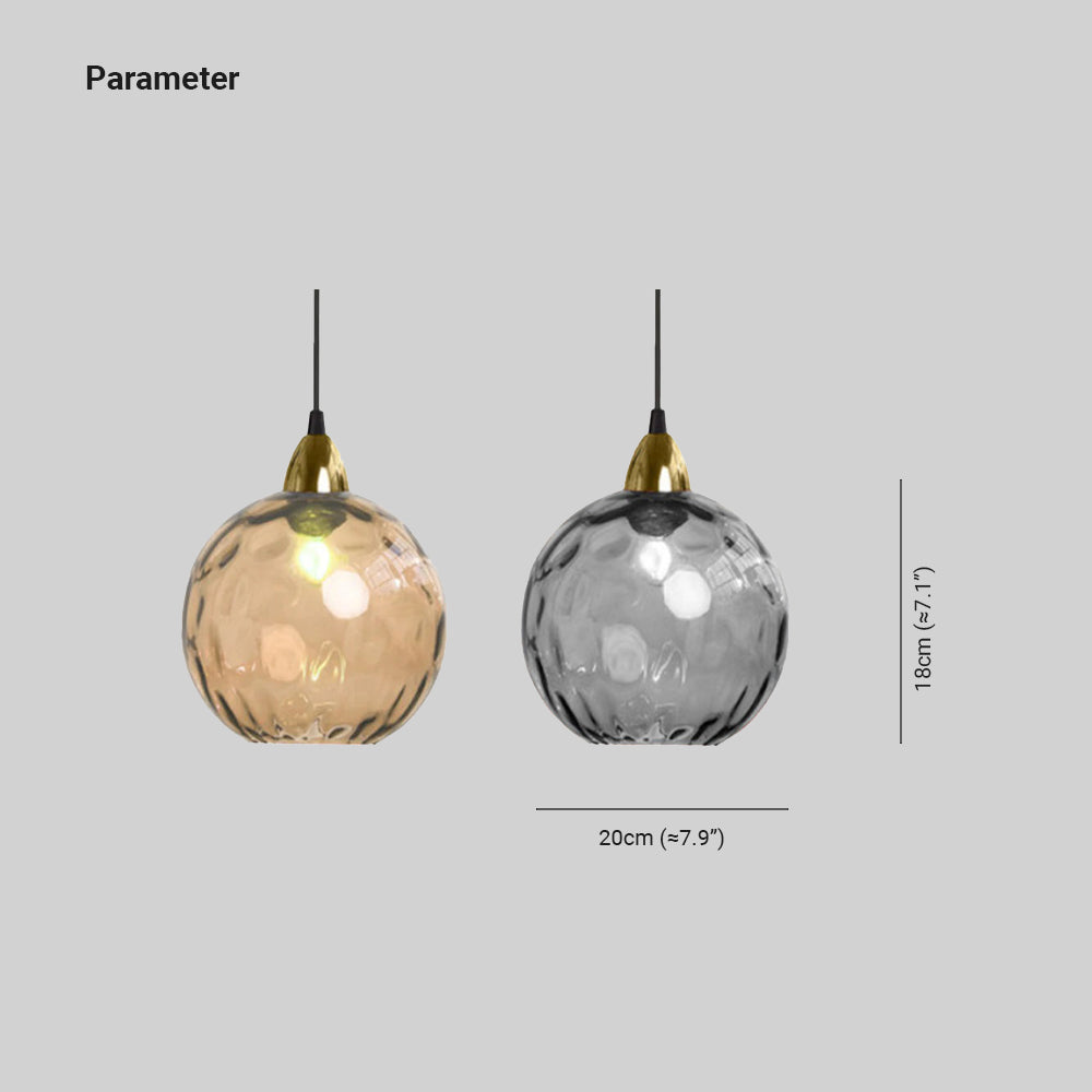 Coloured Glass Ceiling Pendant - Arrielight