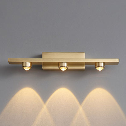 Linear LED Wall Light with Downward Spotlights - Arrielight