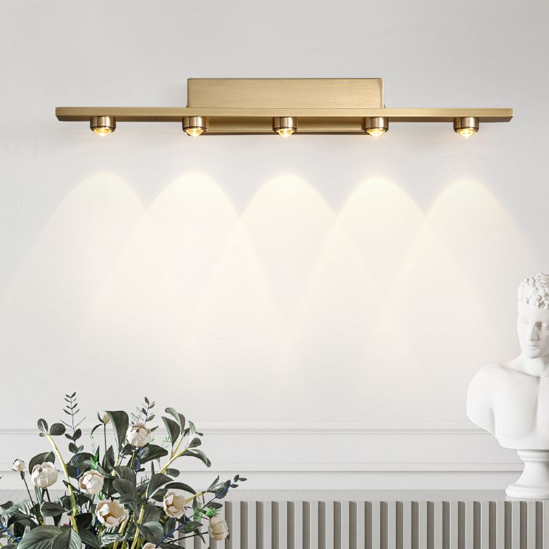 Linear LED Wall Light with Downward Spotlights - Arrielight