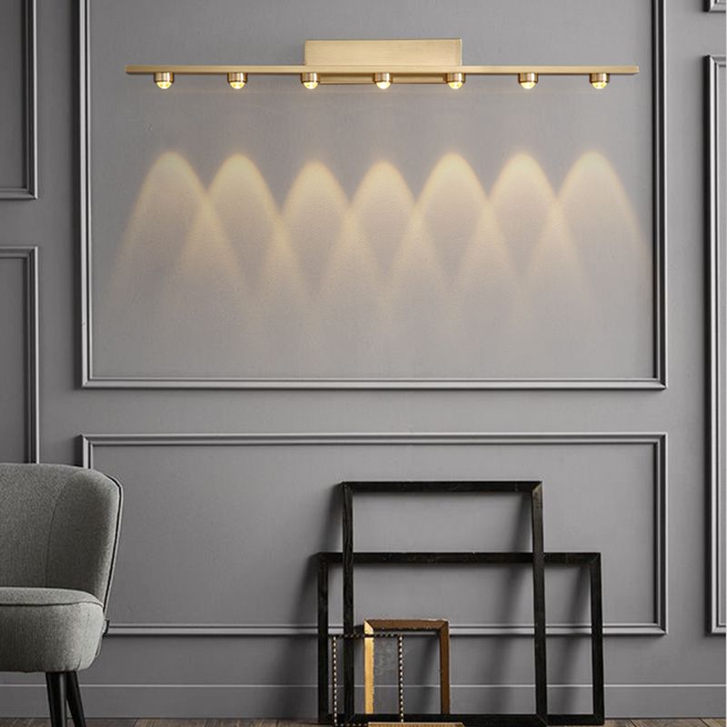 Linear LED Wall Light with Downward Spotlights - Arrielight