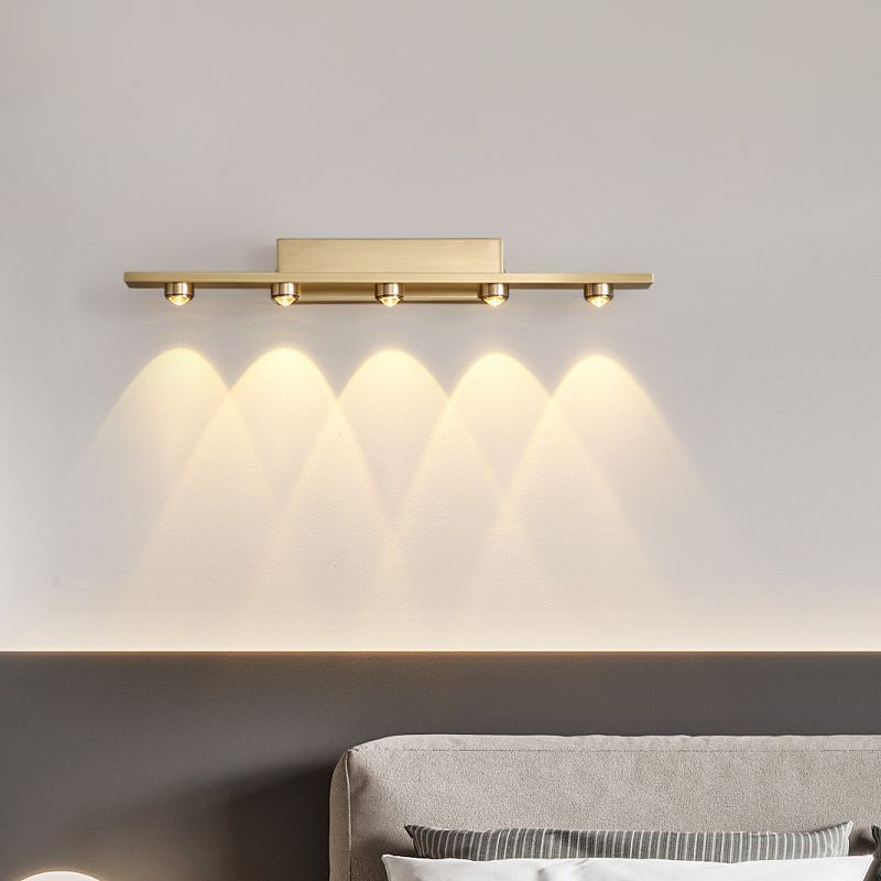 Linear LED Wall Light with Downward Spotlights - Arrielight