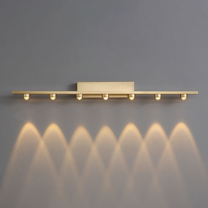 Linear LED Wall Light with Downward Spotlights - Arrielight