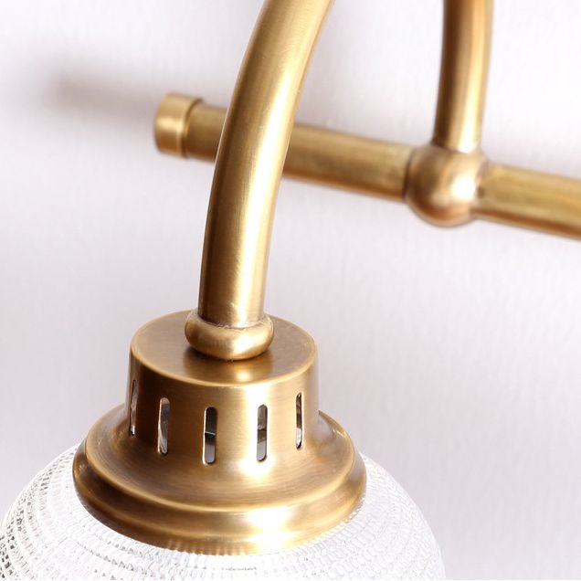 Ribbed Glass Wall Light with Arched Arms, 1, 2 or 3 Light - Arrielight