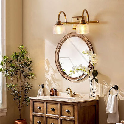 Ribbed Glass Wall Light with Arched Arms, 1, 2 or 3 Light - Arrielight