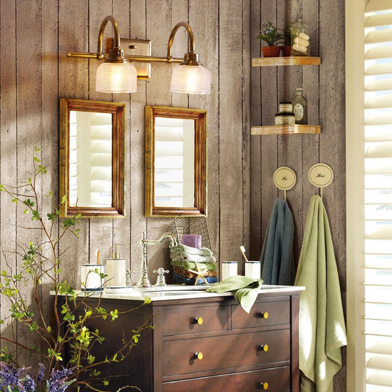 Ribbed Glass Wall Light with Arched Arms, 1, 2 or 3 Light - Arrielight