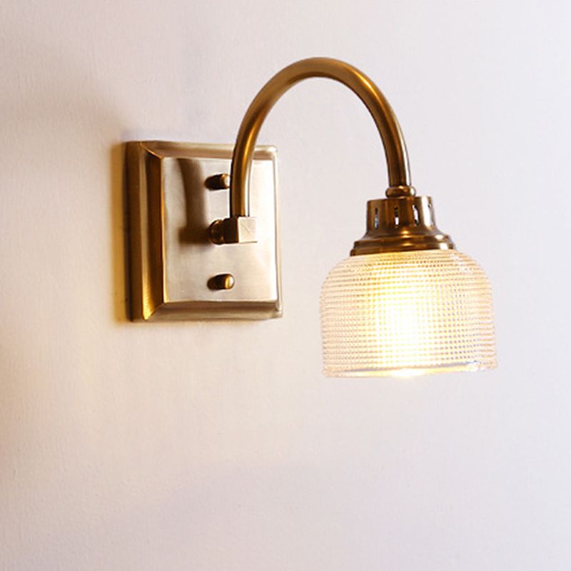 Ribbed Glass Wall Light with Arched Arms, 1, 2 or 3 Light - Arrielight