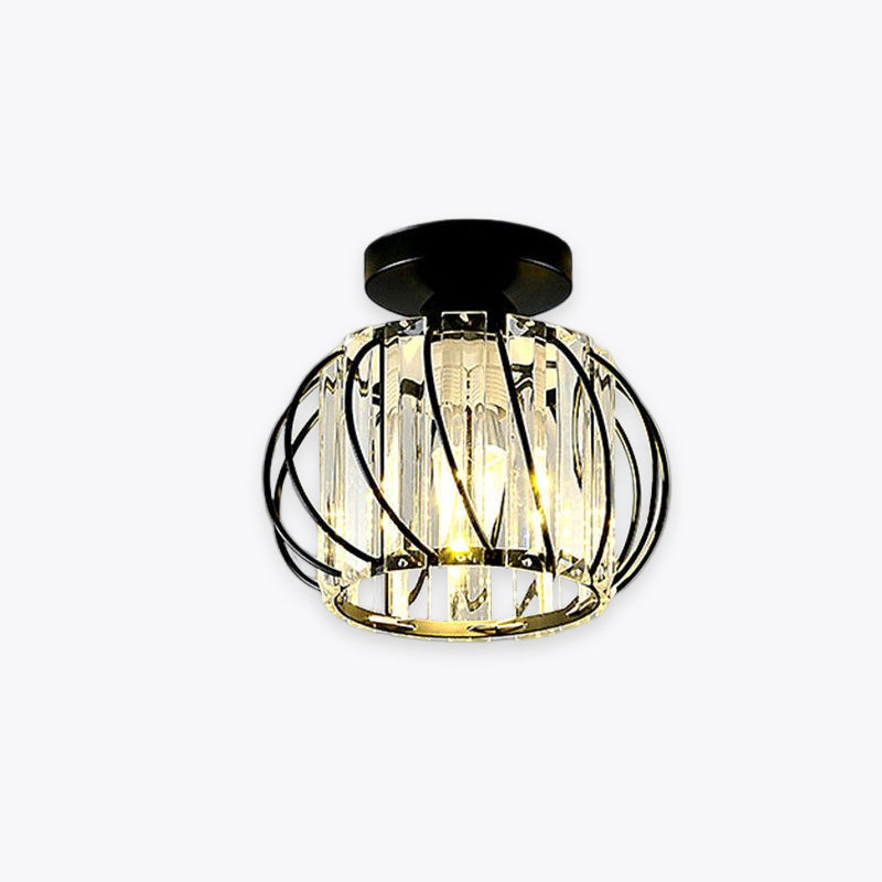 Crystal Cage Semi-Flush Ceiling Light - Arrielight