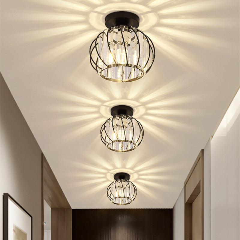Crystal Cage Semi-Flush Ceiling Light - Arrielight
