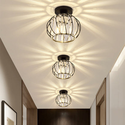 Crystal Cage Semi-Flush Ceiling Light - Arrielight