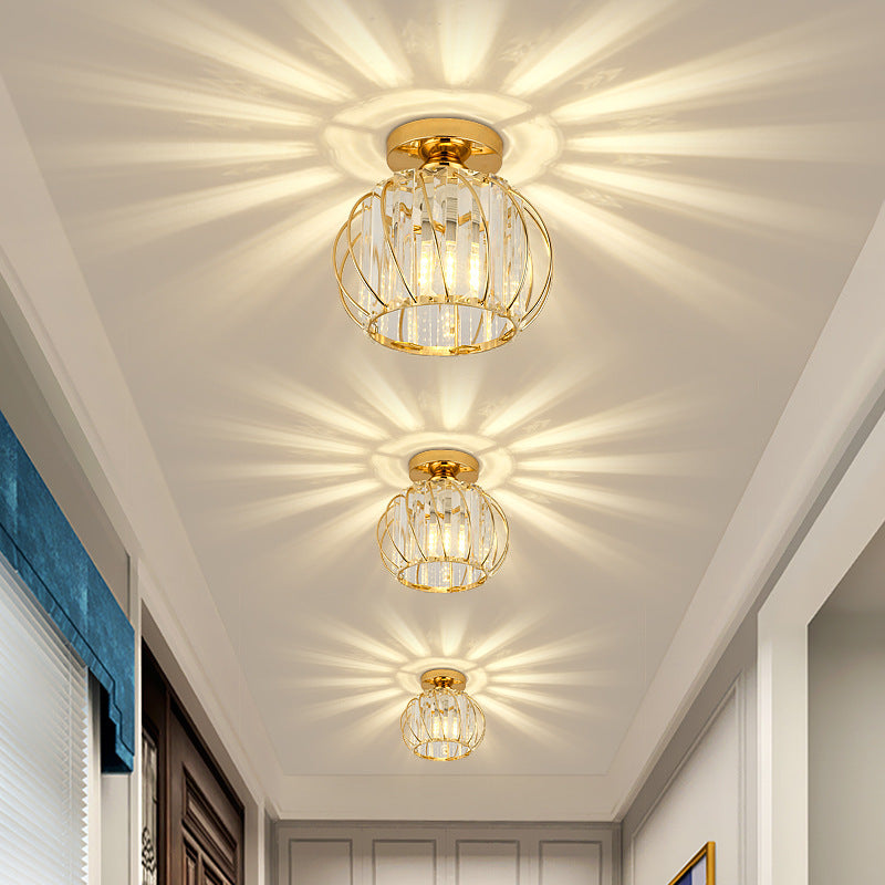 Crystal Cage Semi-Flush Ceiling Light - Arrielight