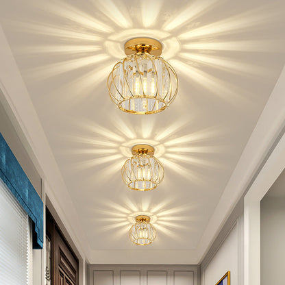 Crystal Cage Semi-Flush Ceiling Light - Arrielight